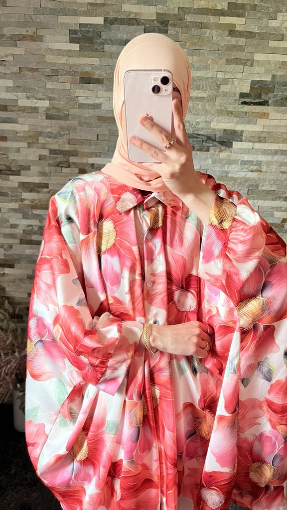 Chemise satin "Wardiya"