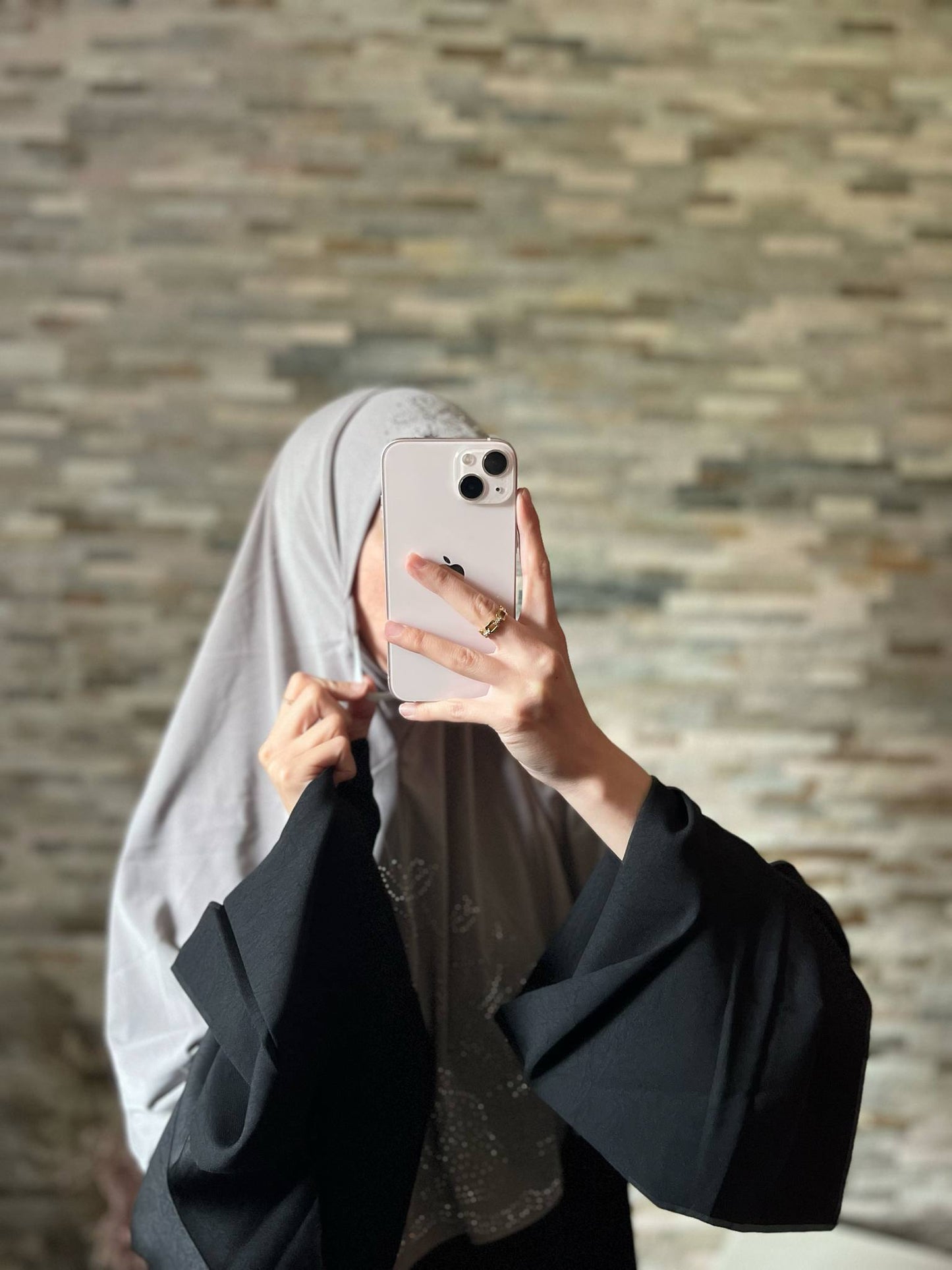 Hijab à enfiler strass