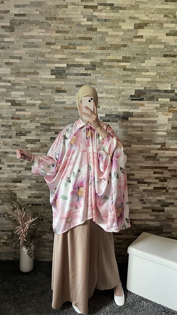 Chemise satin "Wardiya"