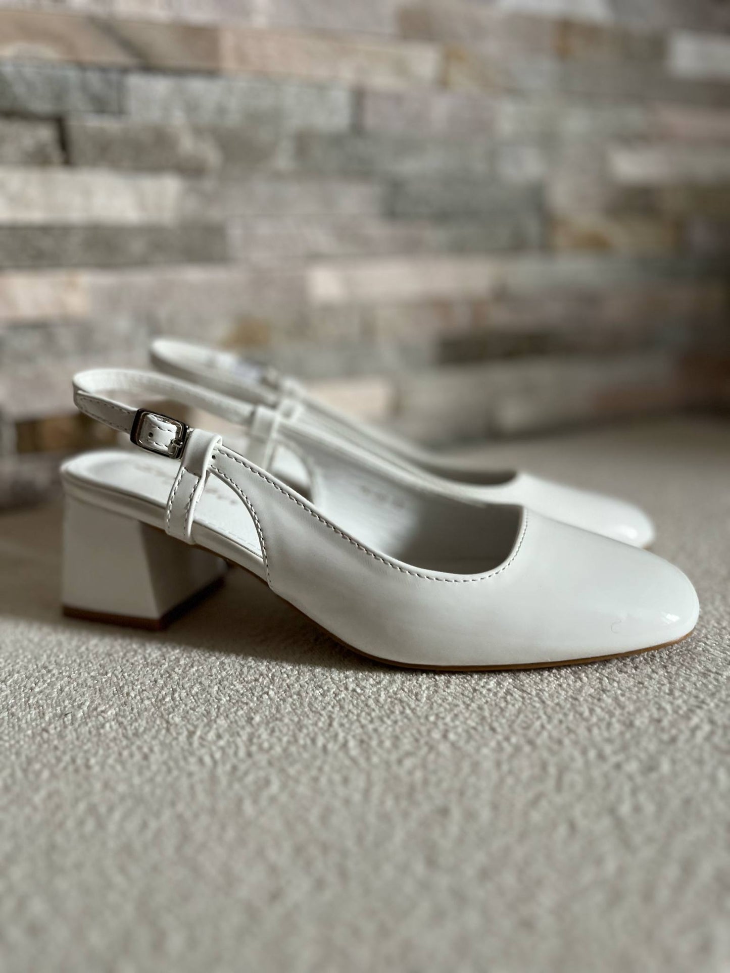 Chaussures à talons blanches Zayna