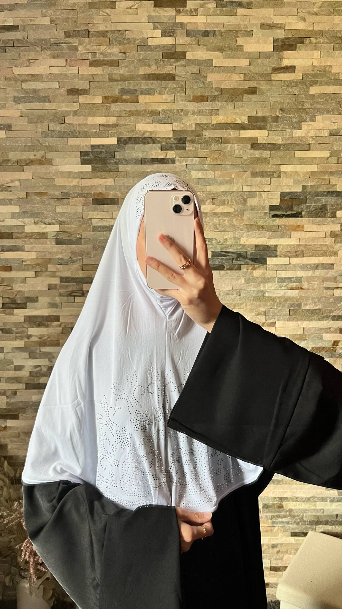 Hijab à enfiler strass