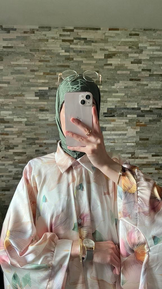 Chemise satin "Wardiya"